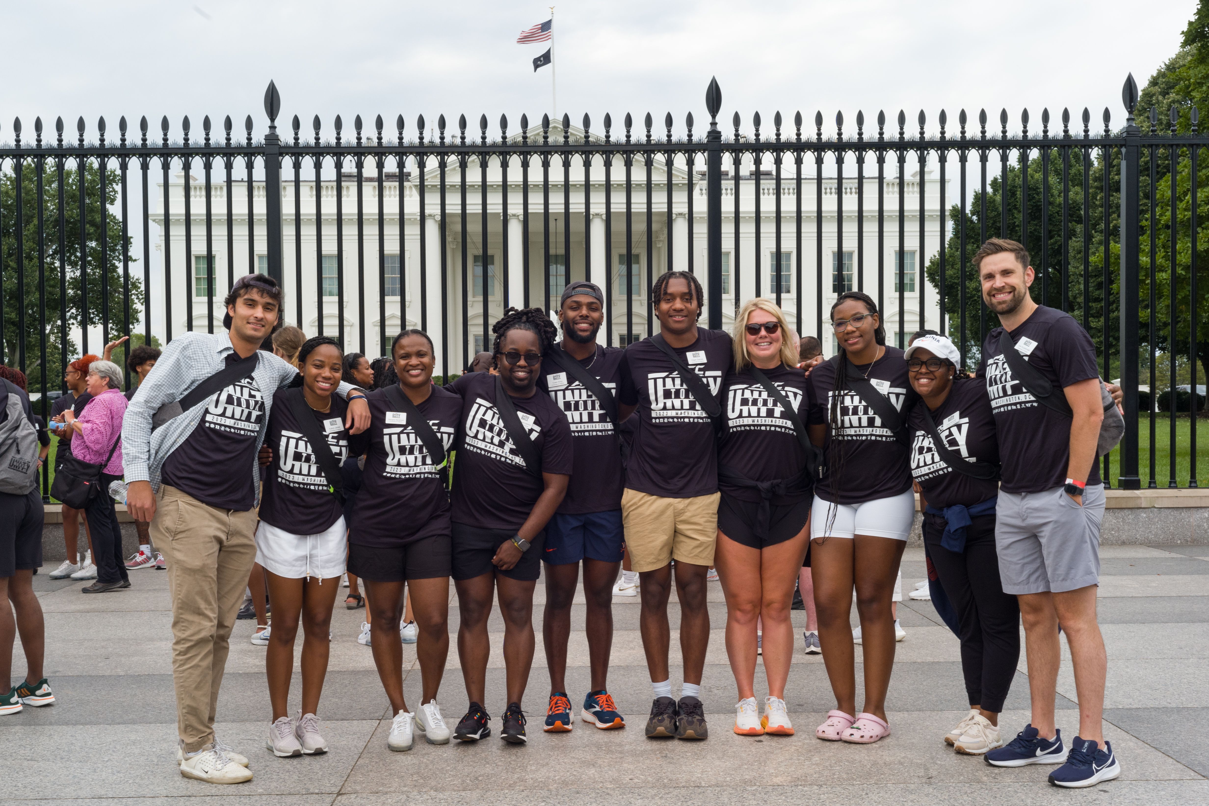 ACC Unity Tour students at the White House 
