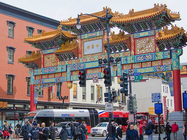 Photo of the Chinatown archway in Penn Quarter, credit Amy Tripp Myers