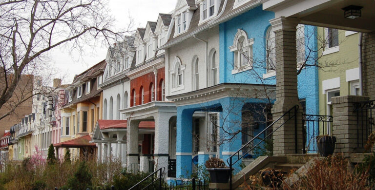 Woodley Park row houses in the 2600 block of Garfield Street NW