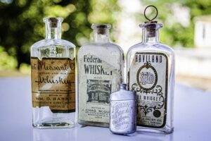 Mt. Pleasant Club Whiskey bottles and brands.