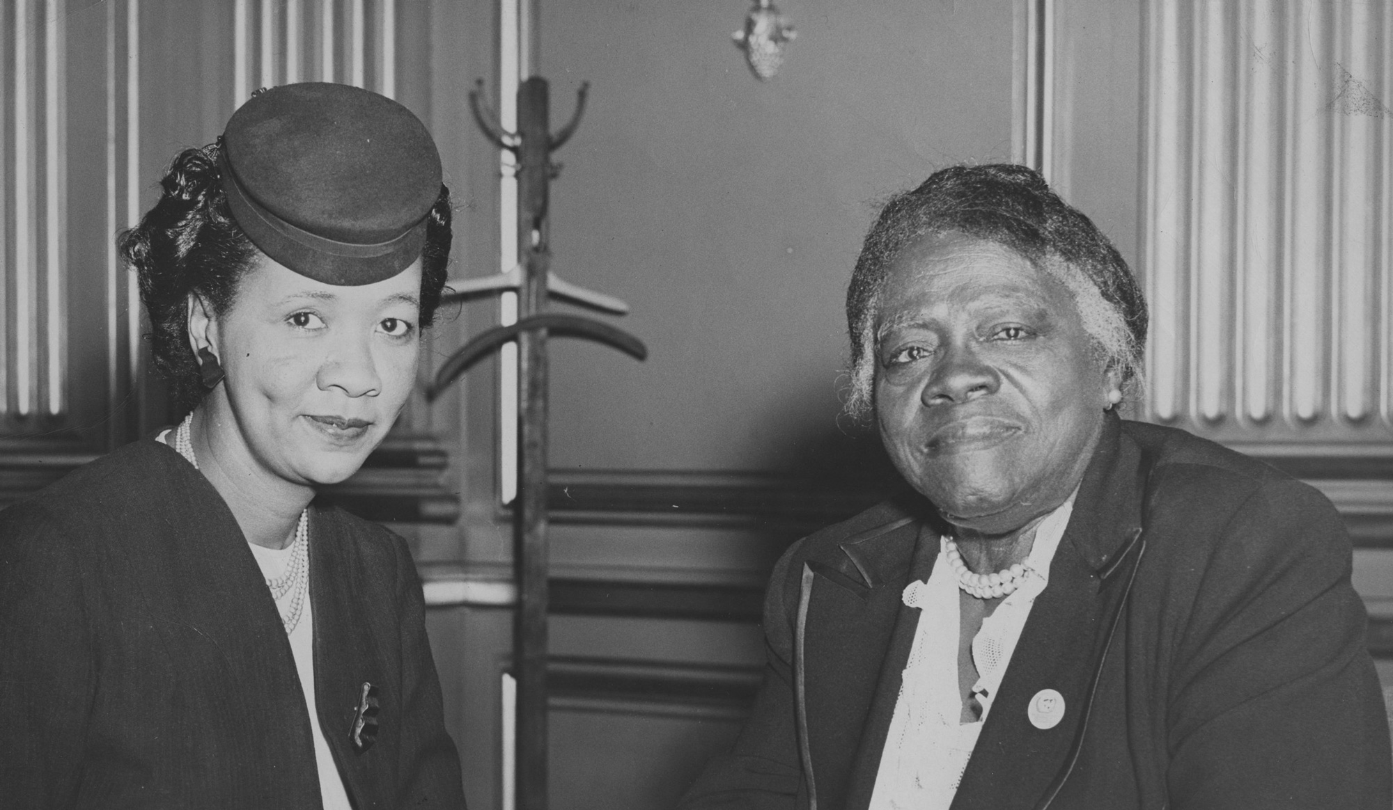 Dorothy Height with her mentor Mary McLeod Bethune NPS NABWH