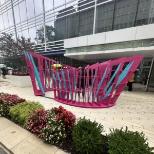 Spin outdoor sculpture at 800 Connecticut Ave NW